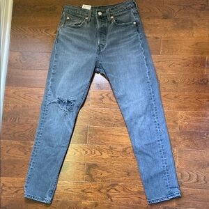 Levi’s 501S Filiforme Skinny Grey Jeans Five Button Fly Size 25